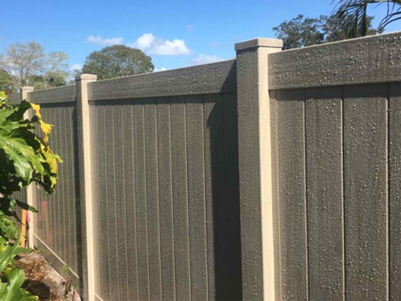 Photo of vinyl fence materials in Sarasota, Florida