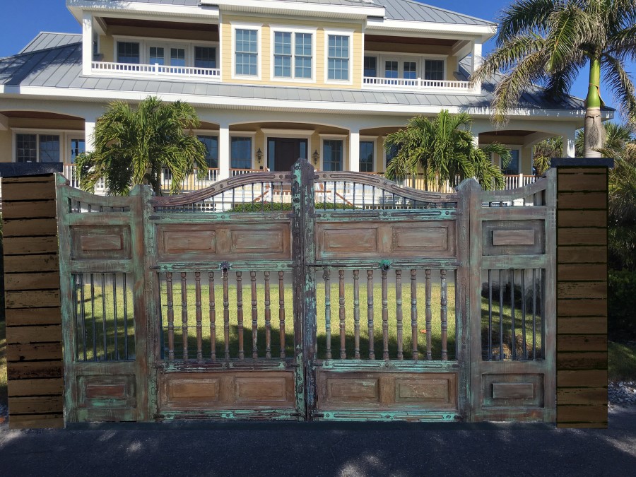 Sarasota Florida fence company - custom gate project