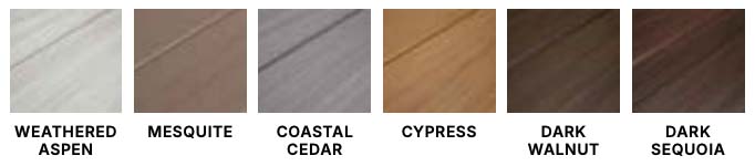 Smooth Woodgrain vinyl fence colors