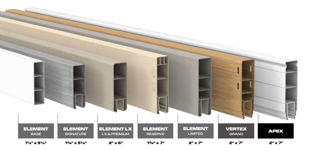 Vinyl Rail options from Catalyst