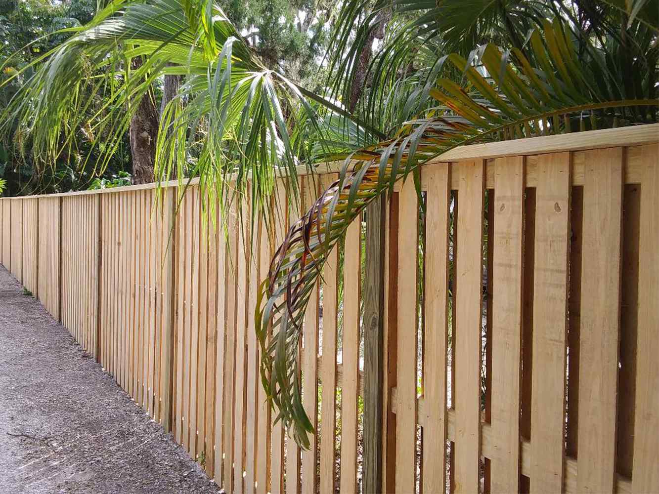 wood fence Siesta Key Florida