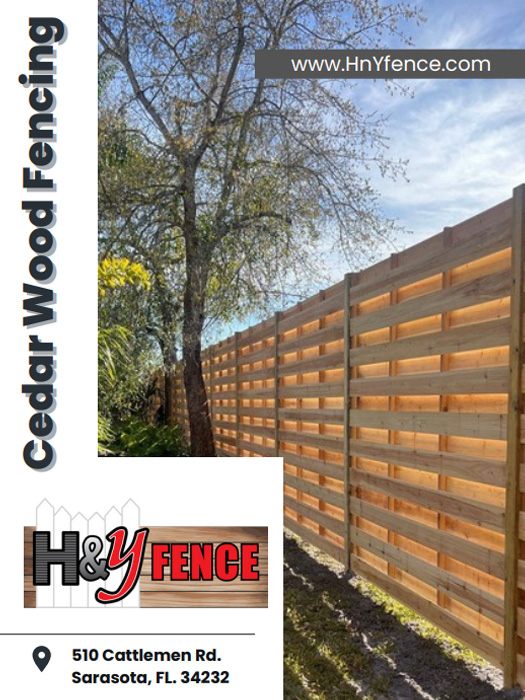 wood fence brochure